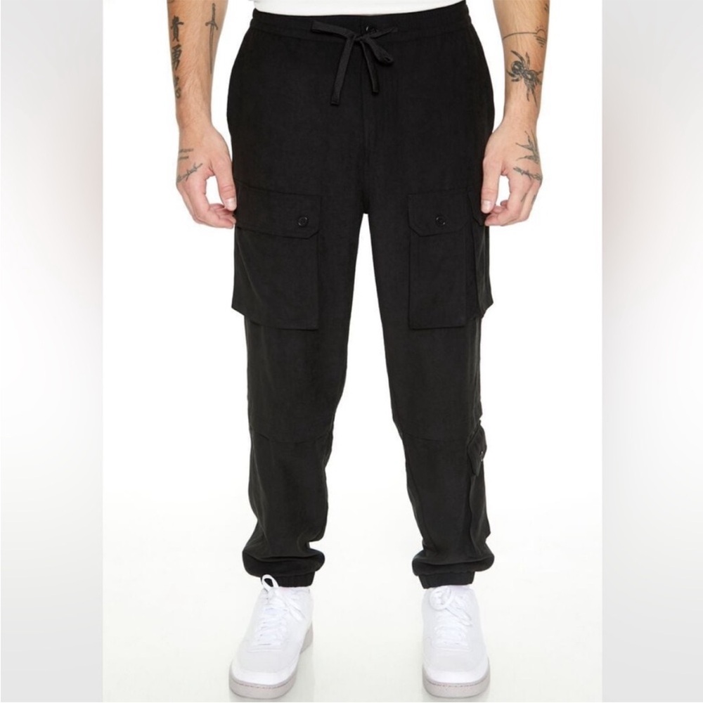 Forever 21 Cargo Drawstring Joggers